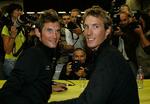 Fränk, tv. og Andy Schleck skal nu for alvor træde i karakter, når det i dag går op for alvor. Arkivfoto. 