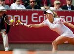 Caroline Wozniacki fik aldrig sit normalt aggressive og hårde grundlinjespil til at virke i finalen i Båstad. 