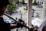 Jazzfestival. Emil de Waal, Michael ElkjÅ«r, alis Spejderrobetten
