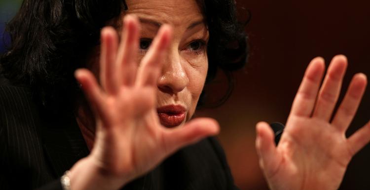 Sonio Sotomayor under høringerne i senatet. 