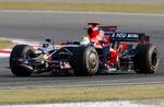 Sebastien Bourdais har ikke fået nok fart i sin Toro Rosso-racer, og derfor har han nu fået en fyreseddel.  Arkivfoto. 