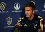 David Beckham er tilbage i Los Angeles, men han vil gerne tilbage til Europa for at komme i VM-form. Arkivfoto. 