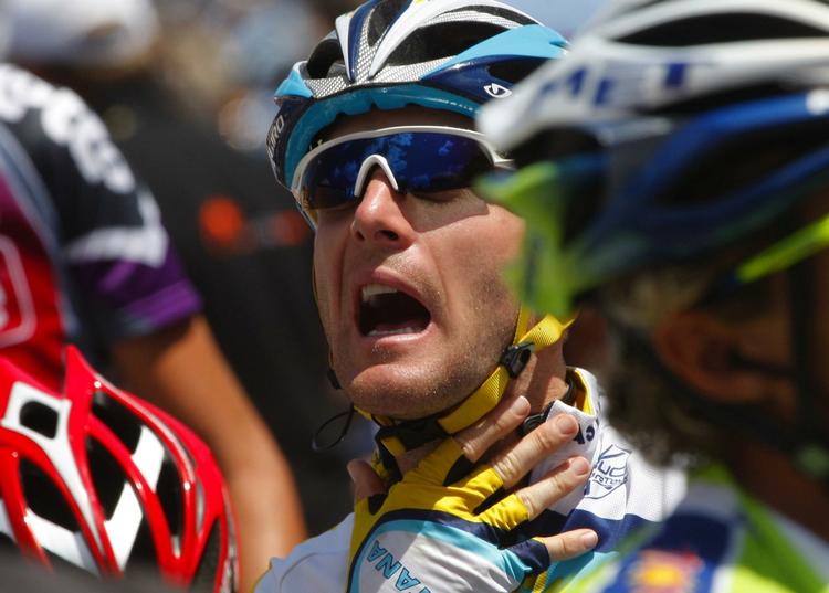 Levi Leipheimer før starten på 12. etape, som blev hans sidste ved dette års Tour de France. 