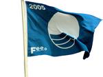 Blåt flag er tegn på at forholdene på badestranden er i orden. 