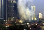 Dette syn mødte i morges indbyggerne i Indonesiens hovedstad Jakarta. 