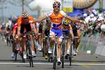 cykkelrytteren Oscar Freire fra Spanien blev i dag ramt af skud fra et luftgevær. Arkivfoto. 