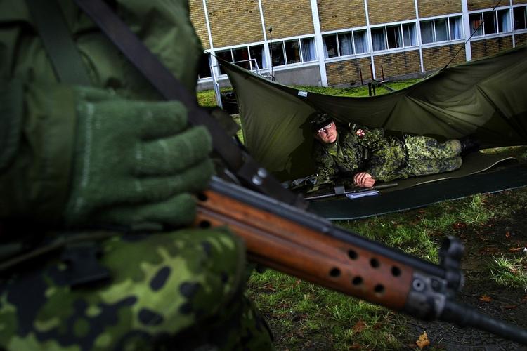 Øvelse i Hjemmeværnet. Arkivfoto 