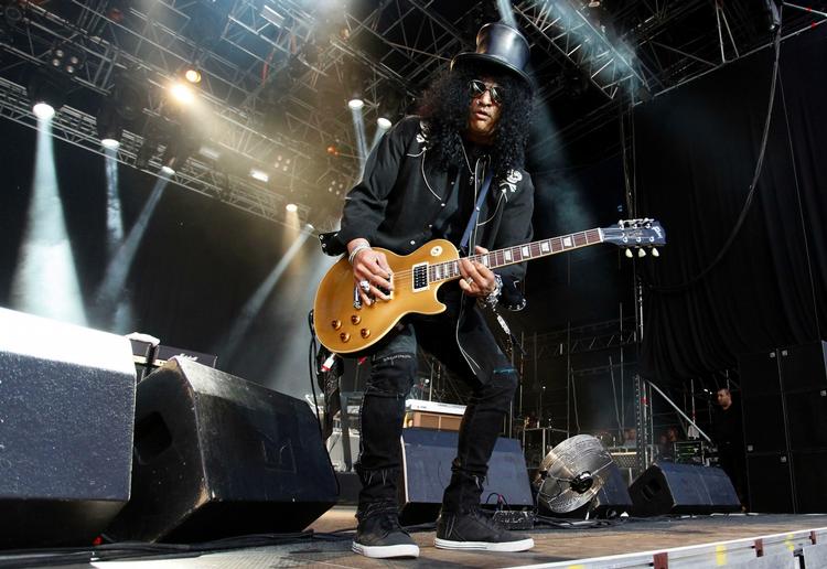 Den tidligere Guns'n'Roses-guitarist Slash var én af mange udenlandske navne på årets Quart-festival i Norge. Arkivfoto. 