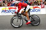 Enkeltstart er en specialitet for schweizeren Fabian Cancellara, der vandt den første i årets Tour de France. Arkivfoto. 