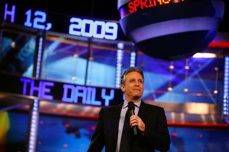 Værten for det politiske satire-show The Daily Show, Jon Stewart, er blevet stemt ind som den mest troværdige af fire værter. 
