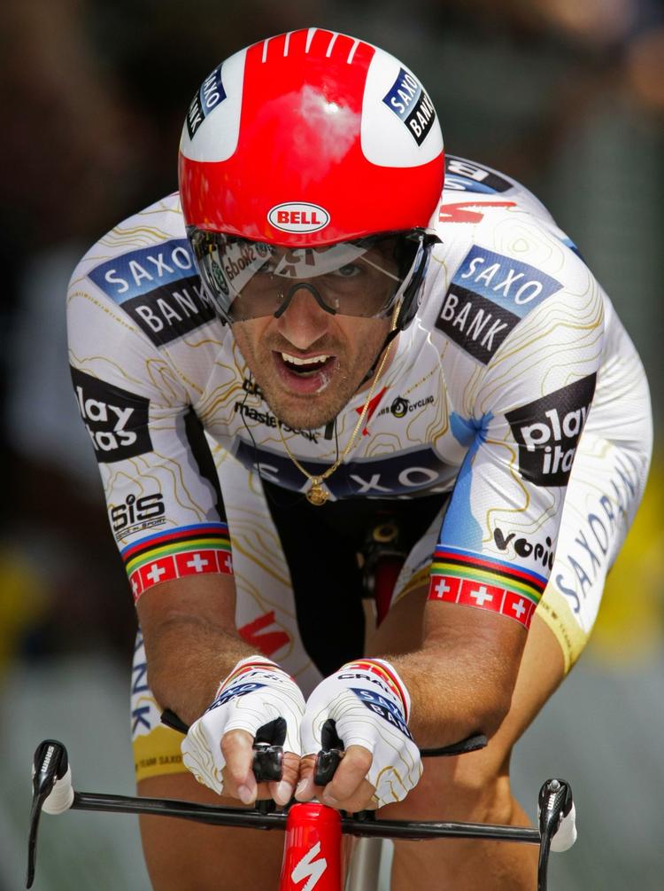 Fabian Cancellara vandt prologen i Vuelta a Espana. Arkivfoto. 