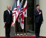 Joe Biden under sit besøg i Georgien. 