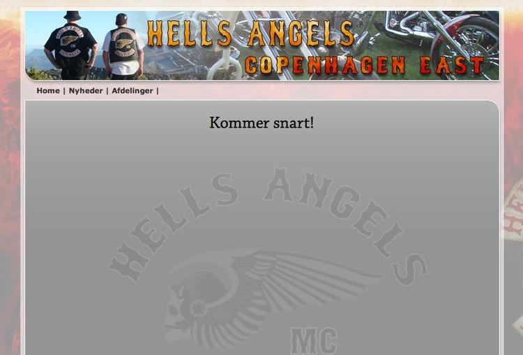 På Hells Angels hjemmeside kan man finde den nye afdeling 'Copenhagen East'. 