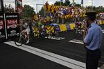 Mark Cavendish var igen hurtigste mand til at krydse stregen i en massespurt. 