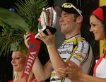 Mark Cavendish - hurtigste sprinter, men det er Thor Hushovd, der er den rette mand i pointtrøjen. 