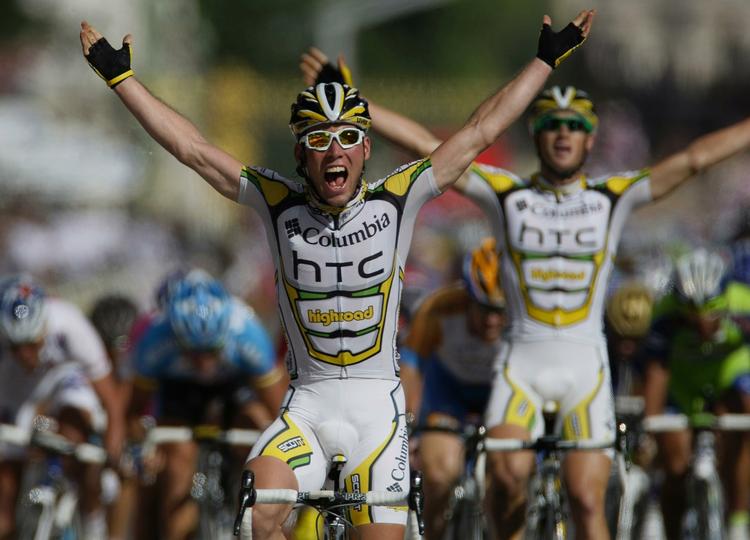 Så suveræne var Team Columbia i spurten, at Mark Renshaw fulgte med Mark Cavendish over stregen som nummer to på etapen. 