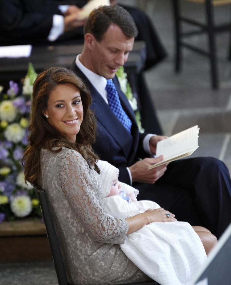 Prinsesse Marie, prins Joachim og lille prins Henrik. 