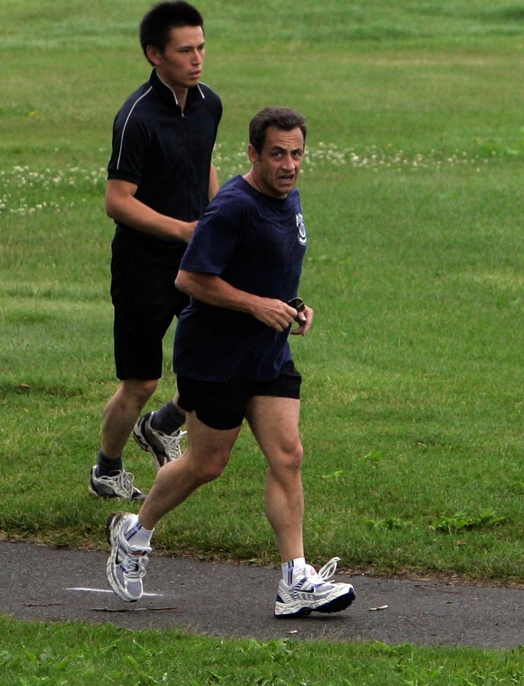 Nilolas Sarkozy kollapsede på en løbetur i går, og blev straks indlagt på hospitalet. (Arkivfoto) 