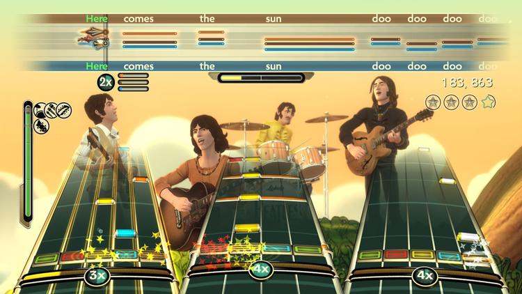 Et af de mest ventede musikspil er 'Rockband Beatles', der køres i stilling som et spilbart portræt af bandets start, storhedstid og slutning - endda med tre-stemmig sang og Beatles-syrede musikvideoer. 