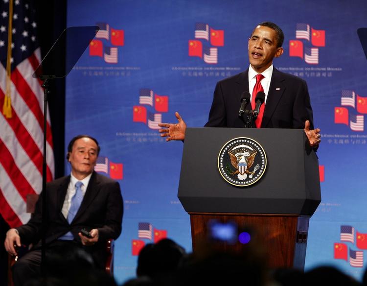 Præsident Barack Obama talte varmt om forholdet til Kina. Men opfordrede samtidig kineserne til at efterleve menneskerettighederne. 