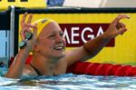 15-årige Sarah Sjöström blev verdensmester i 100 meter butterfly. 