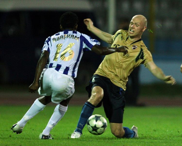 Christian Keller var med til at slå SK Tirana ud af Champions League-kvalifikationen, men han har nu forladt Stabæk til fordel for tyrkisk fodbold. Arkivfoto. 