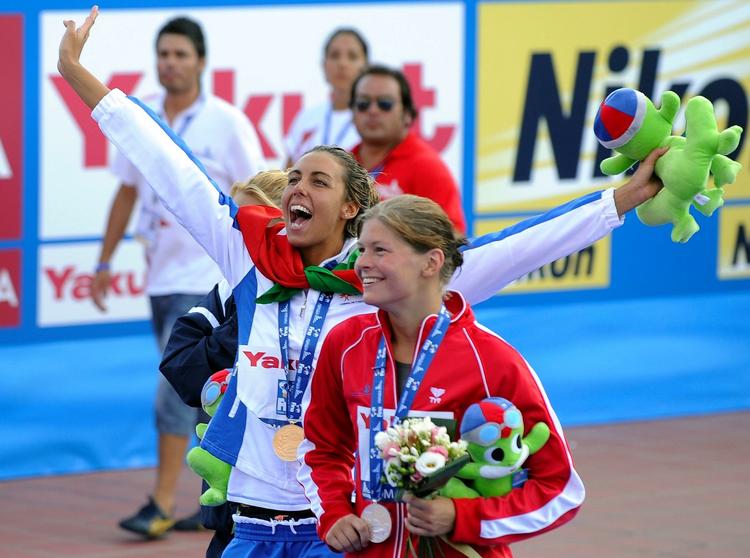Lotte Friis har to discipliner tilbage ved VM, 4x200 meter fri torsdag og 800 meter fri fredag - og muligvis lørdag. Arkivfoto. 