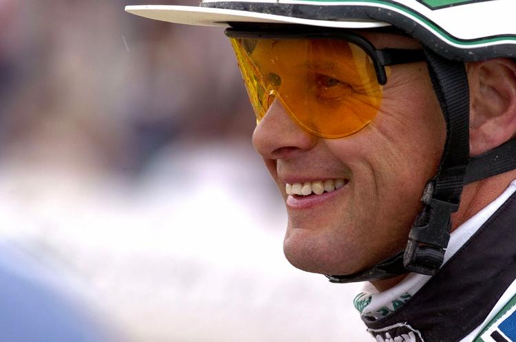 Åke Svanstedt vandt Hugo Åbergs Memorial på Jägersro-banen med Torvald Palema. Arkivfoto. 