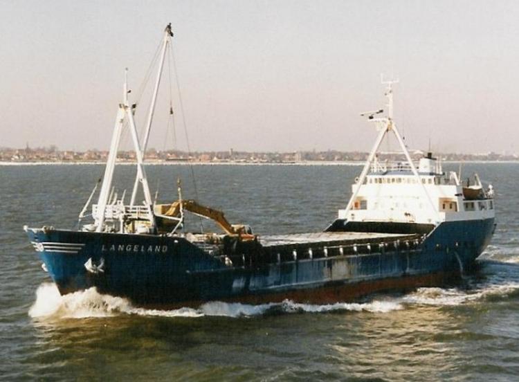 Skibet M/S Langeland er forlist. 
