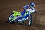 I fraværet af den skadede danske verdensmester Nicki Pedersen kunne Kenneth Bjerre (billedet) vise danske speedway fra dens bedste side. Arkivfoto. 