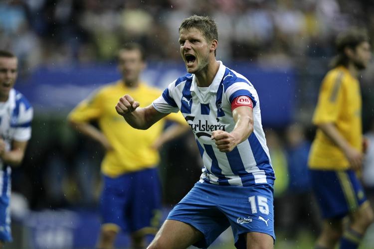 OB's anfører Chris Sørensen scorede på straffespark, men han var utilfreds med, at Brøndby ligeledes fik et forsøg fra 11 meterpletten. 