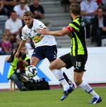 Jakob Poulsen var en af de dominerende figurer på AGF's hold, da OB gæstede Århus. 