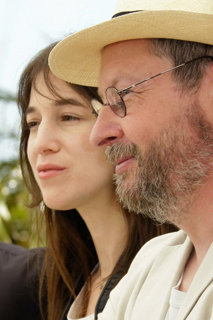 Lars von Trier ved siden af Charlotte Gainsbourg under årets Cannes-festival. 