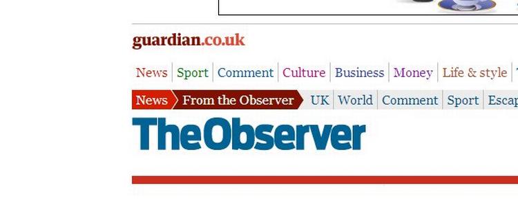 Her screendump fra The Observers hjemmeside. 