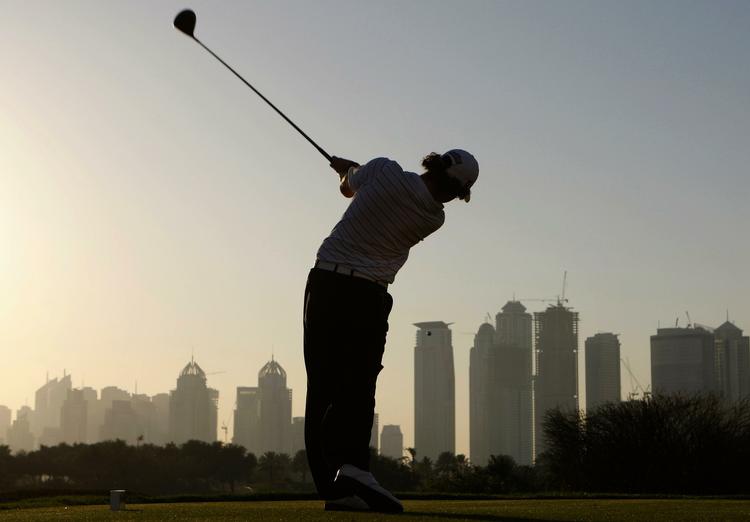 Rory McIlroy og de øvrige spillere på European Tour må affinde sig med færre præmiepenge som følge af det økonomiske uvejr i Dubai. Arkivfoto. 