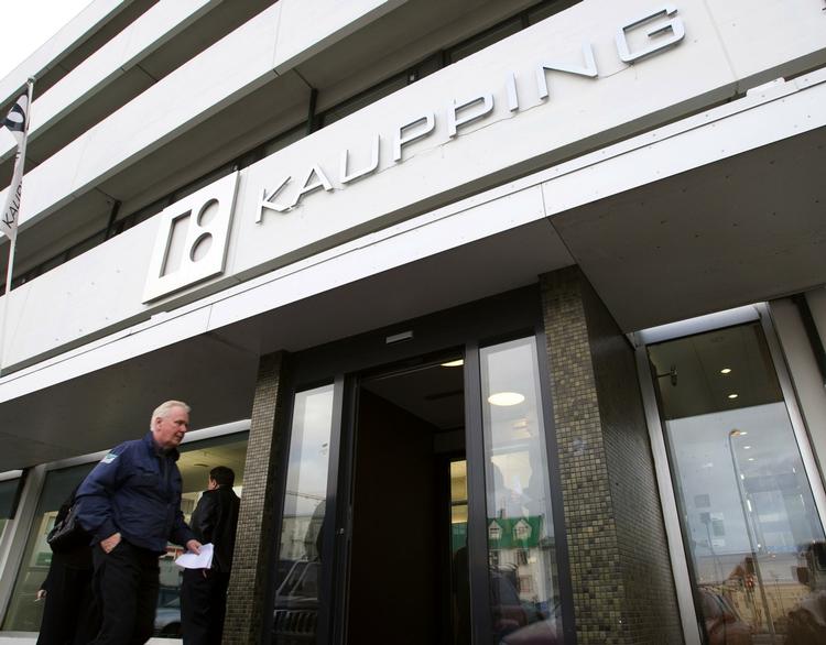 Den store islandske bank Kaupthing blev overtaget af staten efter sin kollaps. (Arkivfoto) 