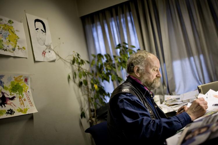Kurt Westergaard udstiller i Skanderborg. Arkivfoto. 