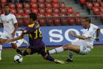 Slovenske Maribor (i lilla) er en af OB's mulige modstandere. Maribor tabte i Champions League-kvalifikationen med 3-0 på hjemmebane til FC Zürich efter ellers sat have vundet 3-2 i Schweiz. 