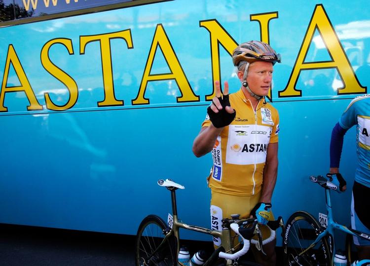 Alexander Vinokourov har succes i Asien. Arkivfoto. 