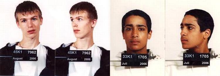 De to fanger på flugt, Rasmus Brand og Zaher El-Moghrabi, er efterlyst af politiet. 