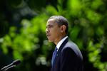Præsident Obama ser lyst på den økonomiske udvikling i USA. 