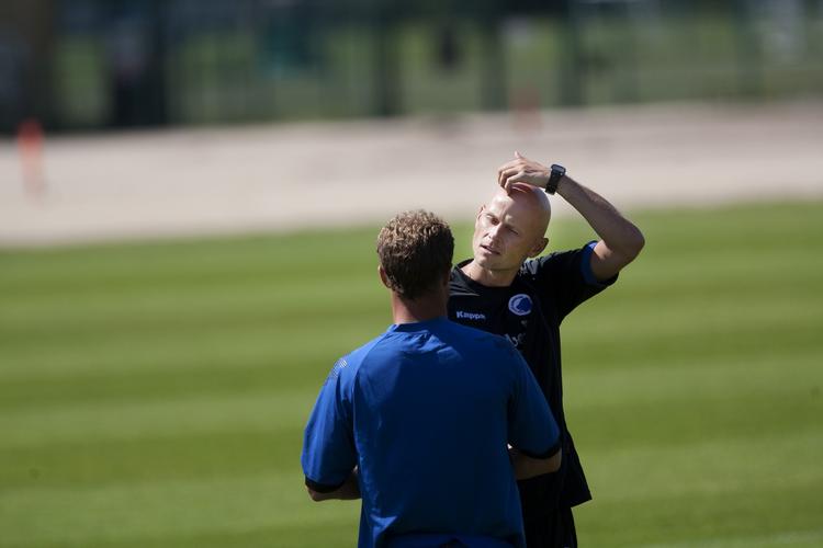 Cheftræner i FCK Ståle Solbakken ser OB som den hårdeste konkurrent til DM-guldet. Arkivfoto. 