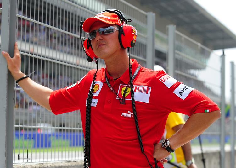 Den tidligere Formel 1-verdensmester Michael Schumacher kommer alligevel ikke tilbagei Ferrari-raceren i denne omgang. Arkivfoto. 