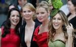 Fra venstre Kristin Davis, Cynthia Dixon, Kim Cattrall og Sarah Jessica Parker til London-premieren på den første 'Sex and the City'-film i maj sidste år. 