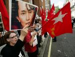 BRITAIN MYANMAR PROTEST