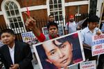 BRITAIN MYANMAR PROTEST