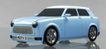 Sådan omtrent vil den moderne Trabant se ud. Planen er, at den udelukkende skal køre med elmotor. 