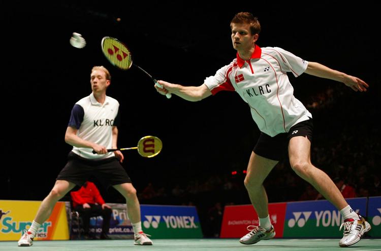 Lars Paaske og Jonas Rasmussen var seedet som nummer fire i Singapore, hvor de blev sendt ud i semifinalen på bare 29 minutter. Arkivfoto. 
