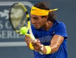 Rafael Nadal behøvede ikke arbejde meget for sagen, da han vandt sin første kamp i Montreal. Ferrer trak sig ved 4-3. 