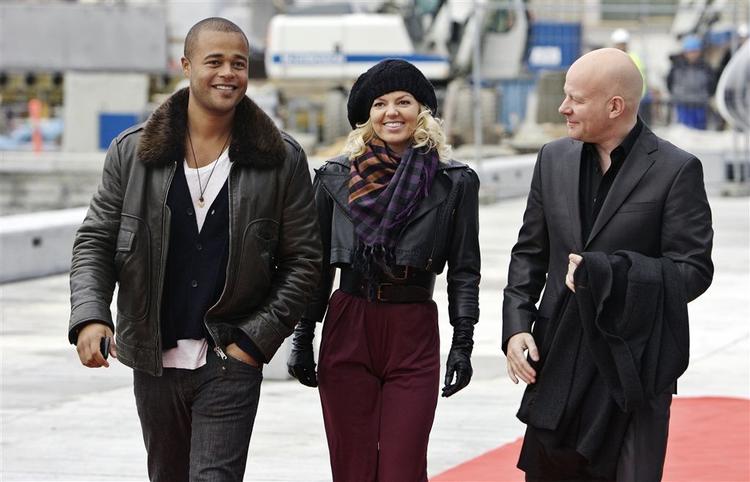 Det velkendte dommertrekløver til X Factor, Remee, Lina Rafn og Thomas Blachman. Nu skal DR ud at finde mindst én ny dommer, men muligvis hele tre. Arkivfoto. 